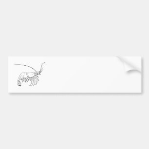 Garnelen-Kunst Autoaufkleber