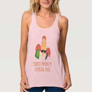 Garnelen mit Gewehr und Geld sagen: Sie werden mic Tank Top