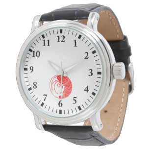 Garnelen-Rund Armbanduhr