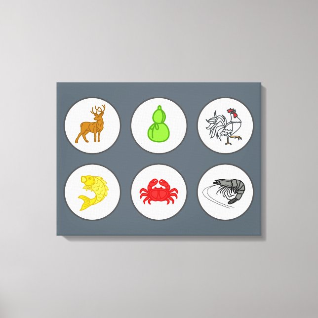 Garnelenklatsche Pappe - Sepia Leinwanddruck (Vorderseite)