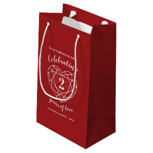 Garnet Anniversaire 2 ans d'amour femme sac cadeau
