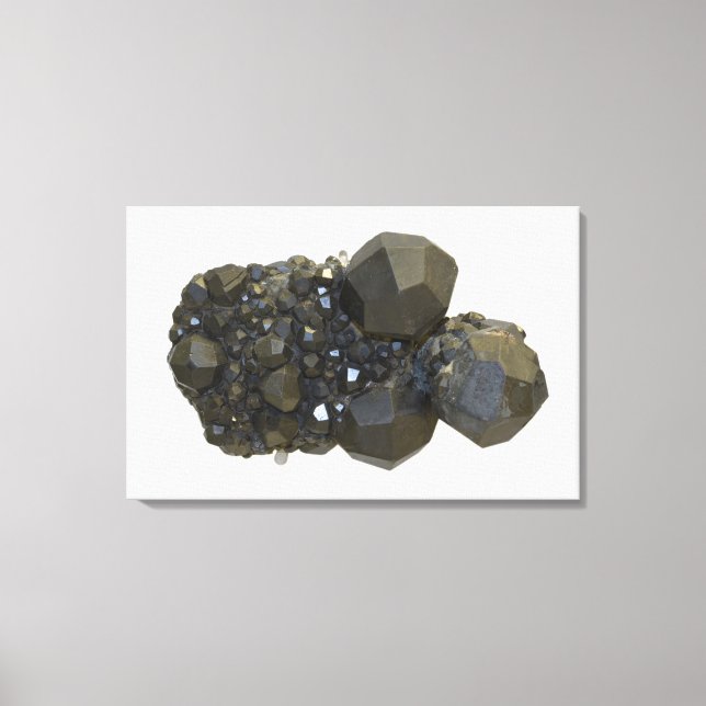 Garnet in natürlicher Form Leinwanddruck (Vorderseite)