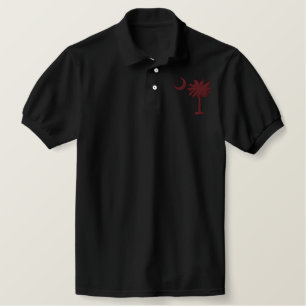 Garnet Palmetto Moon besticktes Shirt