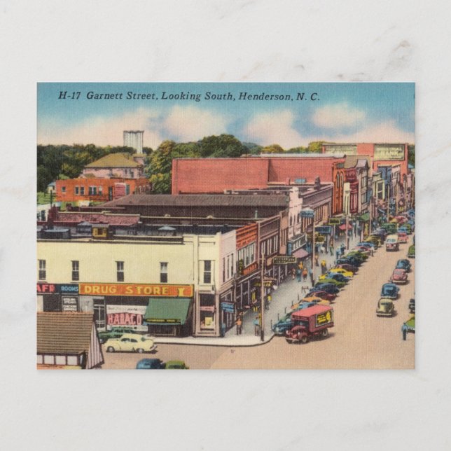 Garnett Street, Henderson, North Carolina Postkarte (Vorderseite)