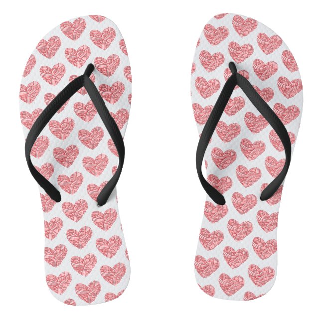 Garnherz und Nadeln Flip Flops (Fußbett)