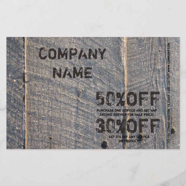 Garnholz Renovierung Carpentry Bau Flyer (Vorne)