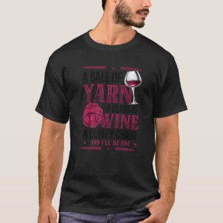 Garnknäuel Ich liebe Stricken Premium T-Shirt