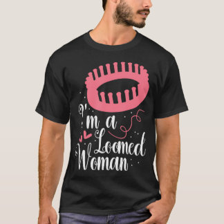 Garnsammler Webstuhl Frau Faser Künstlerin Weben S T-Shirt