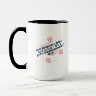 garntastische Tage Beginnen Sie mit Crochet-Tasse Tasse