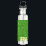 Garrafa de água personalizável edelstahlflasche<br><div class="desc">Linda garrafa com design feito com fotografia autoral. A foto é de uma folha de bananeira, após uma chuva de verão. Com a inclinação certa, capturamos as gotas de chuva, o céu, já azul, refletido nas gotas e o raio de sol que já iluminava esta folha. Fotografia feita no Brasil....</div>