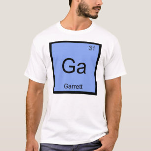 Garrett Name Chemistry Element Periodische Tabelle T-Shirt
