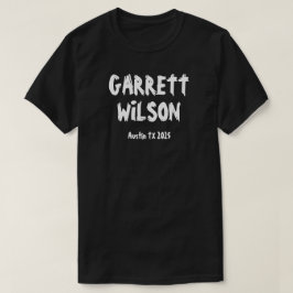 Garrett Wilson Schwarz T-Shirt