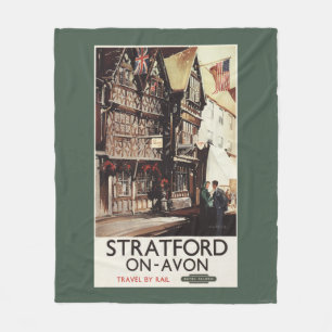 Garrick Gasthaus-und Harvard-Haus-Schienen-Plakat Fleecedecke