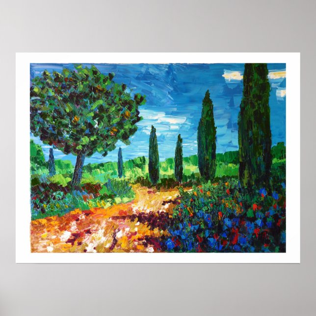 Garrigue in Provence Poster (Vorne)