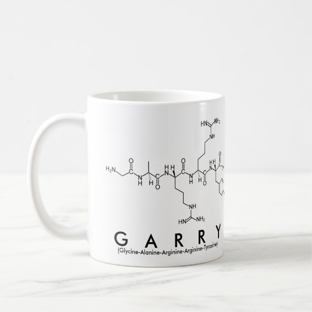 Garry-Peptidnamen-Tasse Kaffeetasse (Links)