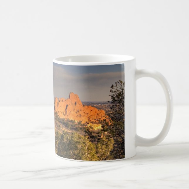 Garten am Sonnenuntergang Kaffeetasse (Rechts)