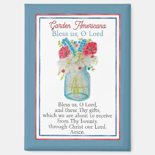 Garten-Americana-Segne-uns-o-Herr-Küchengebet Magnet
