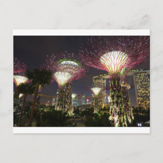 Gärten an der Bucht Singapur Supertree-Hain Postkarte