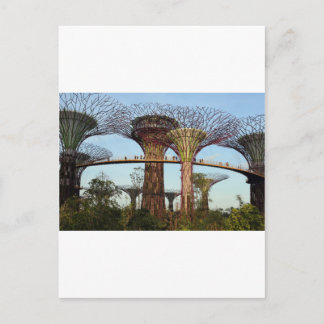 Garten an der Bucht von Singapur Postkarte