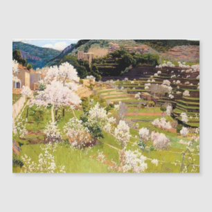 Garten auf Mallorca Magnetkarte
