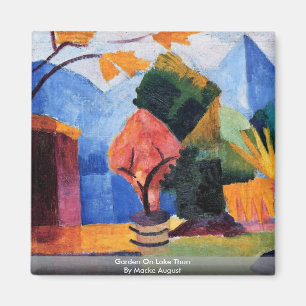 Garten auf See Thun durch Macke August Magnet