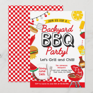 Garten BBQ  Einladung