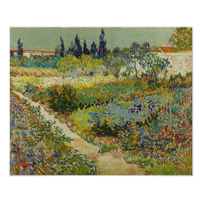 Garten bei Arles Vincent Van Gogh Fotodruck (Vorne)