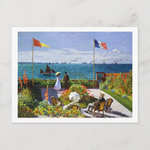 Garten bei Sainte-Adresse, 1867 Claude Monet Postkarte
