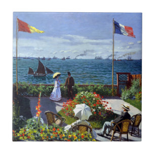 Garten bei Sainte-Adresse durch Claude Monet Fliese