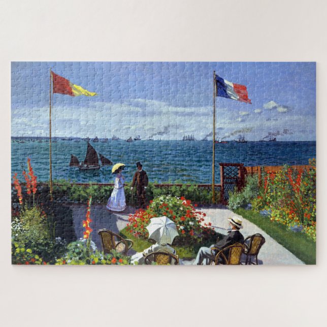 Garten bei Sainte-Adresse von Claude Monet (Horizontal)
