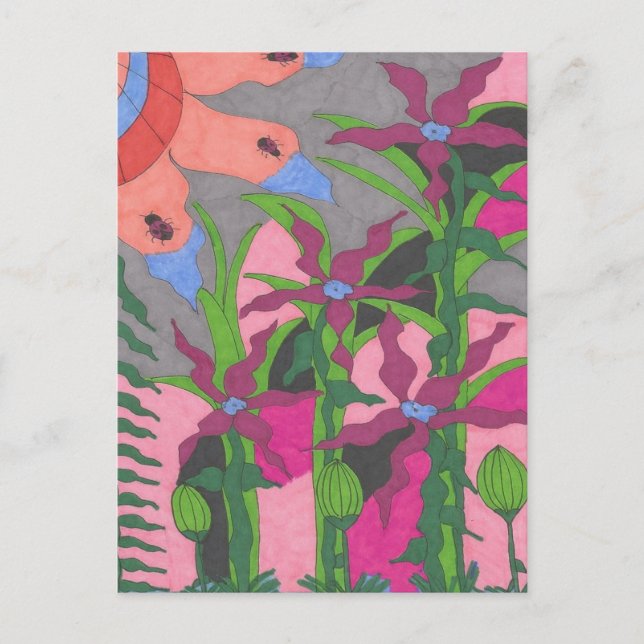 Garten bei Twilight Postkarte (Vorderseite)