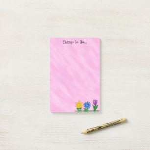 Garten Blume Dinge zu tun rosa Post It Note Pads Post-it Klebezettel