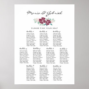 Garten Blume. Schöne Hochzeitsstift Poster