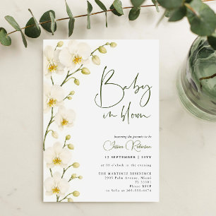 Garten Blumen Baby in Blüte Baby Shower Einladung