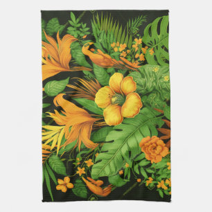Garten Blumen Blüten Pflanze Grün Natur Geschirrtuch