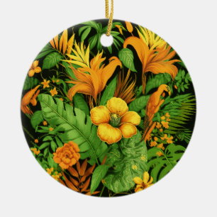 Garten Blumen Blüten Pflanze Grün Natur Keramik Ornament