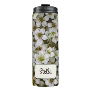 Garten-Blumen-botanisches Foto irgendein Name Thermosbecher