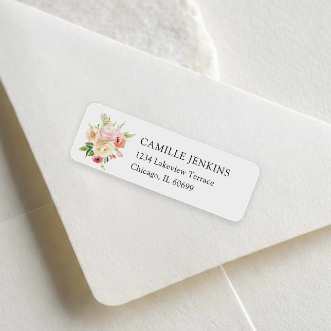 Garten Blumenladen Brautparty (Flower Market - Love in Bloom Bridal Shower Return Address Label)