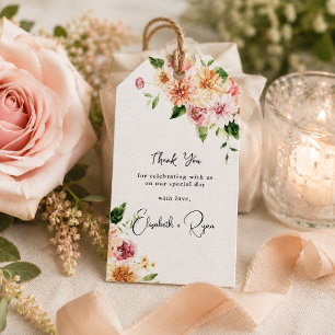 Garten Blumenwiese   Sommerhochzeit Danke Geschenkanhänger