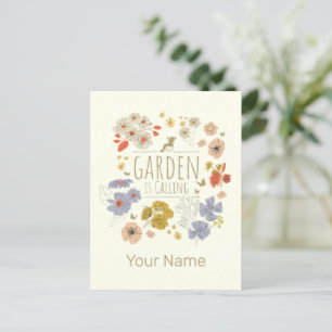 Garten Botanische Blume fürs Gartenbau Mama und Va Feiertagspostkarte