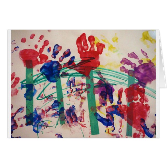 Garten das handprint der Kinder (Vorderseite (Horizontal))