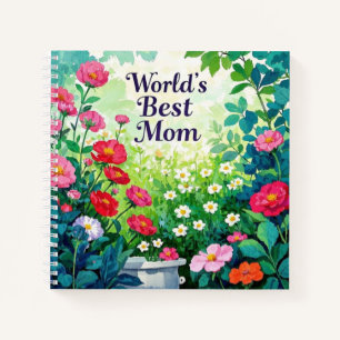 Garten der Blume - Die beste Mama der Welt Notizbuch