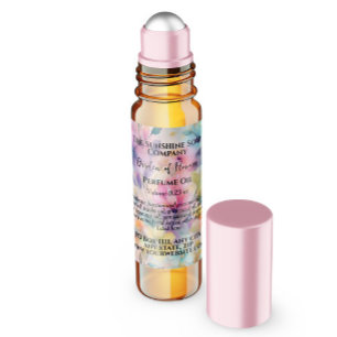 Garten der Blume Parfüm-Roller-Flasche-Etikett Quadratischer Aufkleber