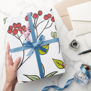 Garten der botanischen Wildblume Geschenkpapier