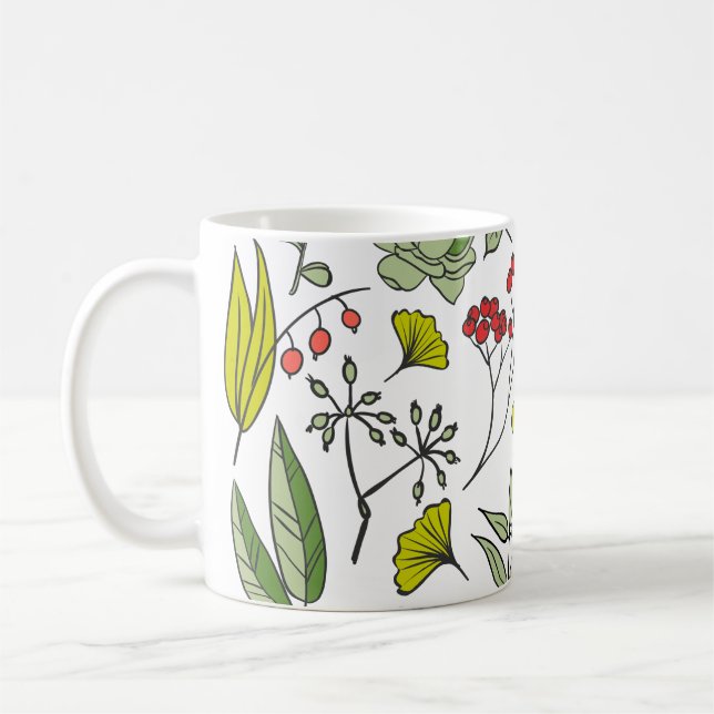 Garten der botanischen Wildblume Kaffeetasse (Links)