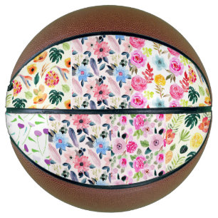 Garten der Freuden: Exquisite Blumenmuster Basketball