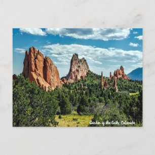 Garten der Götter, Colorado Feiertagspostkarte