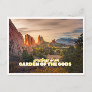 Garten der Götter Colorado Reise Foto Gruß Postkarte