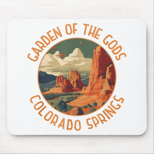 Garten der Götter Colorado Springs Distressed Krei Mousepad