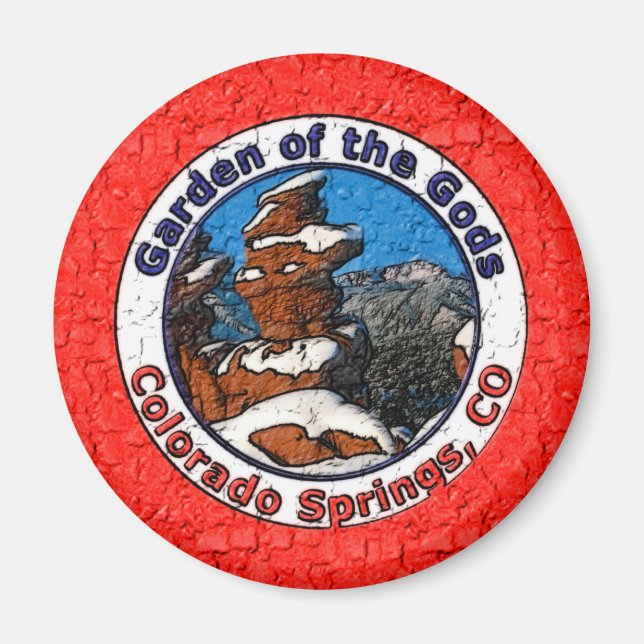 Garten der Götter, Kolorado-Quellen, CO Magnet (Vorne)